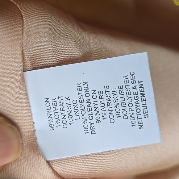 Trina Turk Lace Sleeveless Yellow Dress Size 2 NWT - Picture 6 of 7